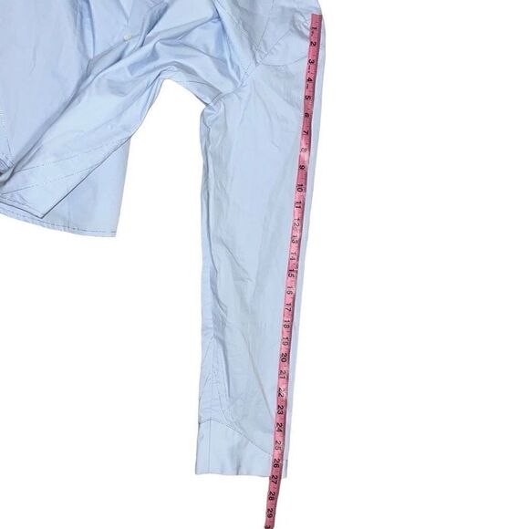 Theopen Product SSENSE Exclusive Blue Stitched Shirt Long Sleeve Men sz 2 Medium - Picture 7 of 11